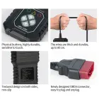 Qoltec Digital OBD2 EOBD diagnostic Tester Interface ProLine  | 8V-25V | Dual System Photo