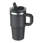 Termokrūze ar salmiņu The Quencher ProTour Flip Straw Tumbler 0,59L melna  Foto 2