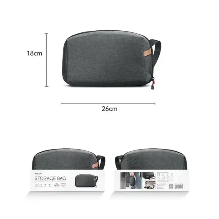YESIDO WB45 WATERPROOF ORGANIZER/BAG GREY Photo