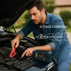 Qoltec Intelligent microprocessor charger 12V 15A | Rectifier with repair function and maintaining power supply during battery replacement | for AGM GEL LiFePO4 | LCD Foto 4