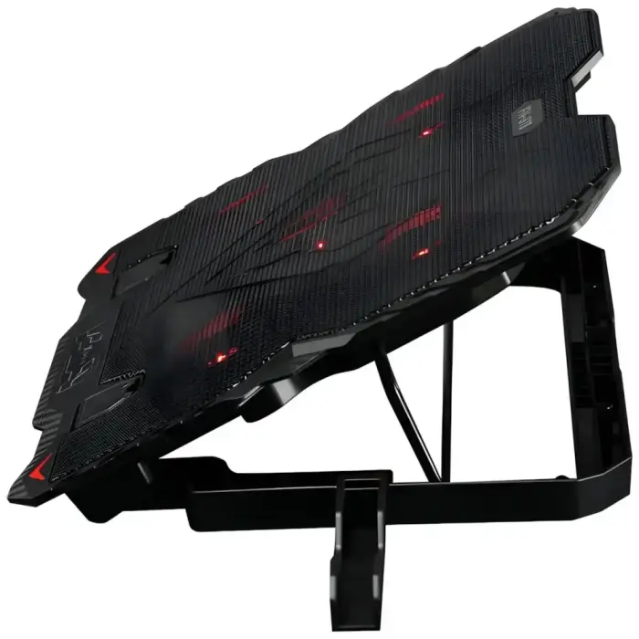 XTRIKE ME Laptop Cooling Pad with Built-in Phone Holder FN-813 Black Фото num