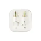 Cable AUX Jack 3,5 mm (male) to Jack 3,5 mm (male) BOX 1 m white Photo