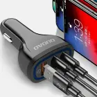 Dudao Car Charger Quick Charge Quick Charge 3.0 QC3.0 2.4A 18W 3x USB Black (R7S black) Фото num