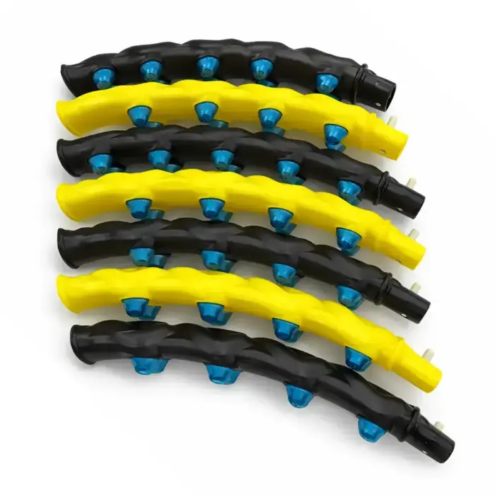 Wozinsky WHH-110 Hula Hoop Massager with Knots - Blue and Yellow Foto 2