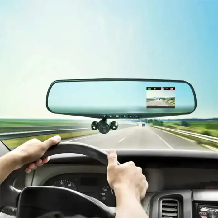 Car Dash Cam DVR-01 Mirror 4,0 inches + rear camera Photo