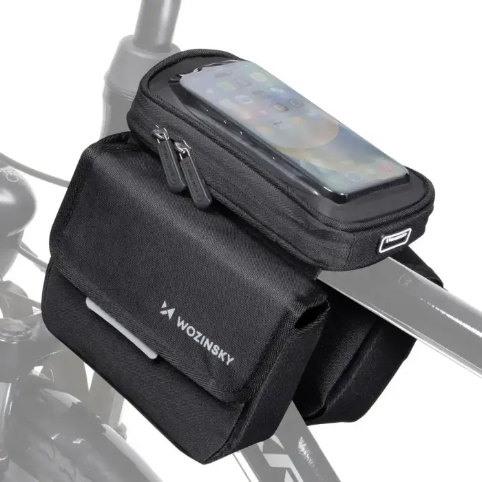 Wozinsky bicycle frame bag, waterproof phone case, 1.5l, black (WBB26BK) Foto 25