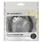 Wozinsky AUX cable angled (male-male) mini jack cable 2 m black Photo
