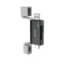 Devia card reader 2in1 EL240 USB/USB-C 3.0 black Foto 4
