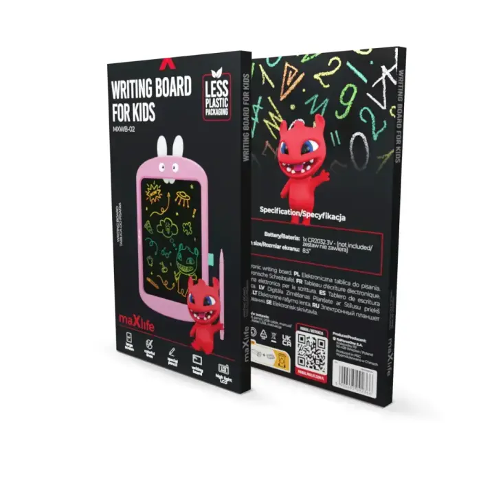 Maxlife kids writing board MXWB-02 pink Photo