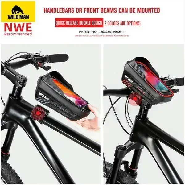 WILDMAN Bike case/holder M E12X frame bag black Foto 7