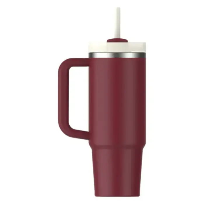 Термокружка с трубочкой The Quencher H2.O FlowState Tumbler 0,89 л, темно-красная Фото num