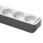Qoltec Power strip | 6 sockets | 1.8m | White-grey Photo