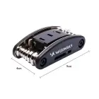Wozinsky WWZ-01N 16-in-1 Multifunctional Bicycle Repair Tool Set - Black Фото num
