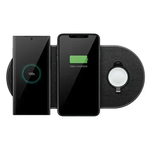 UNIQ Ład. indukcyjna Aereo Plus 3w1 30W Fast charge czarny|obisdian knit black (LITHOS Collective) Фото num