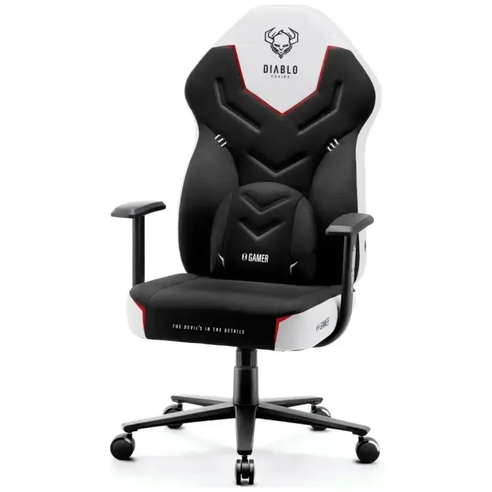 Gaming chair Diablo Chairs X-Gamer 2.0 Normal Size white Foto 3