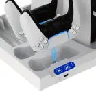 iPega P5S028 All-in-One Charging Stand with Cooling for PS5/PS5 Slim/PS5 Pro White Foto 3