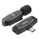 Wireless lavalier microphone USB C Hoco L15 black Foto 10