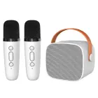 Blavec Portable Bluetooth Speaker WS-07 Karaoke Party - 5W with 2 microphones (WS07-2MW) white Фото num