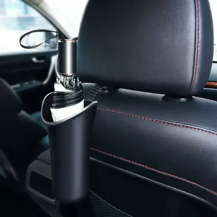 Hanging umbrella holder for car black Фото num
