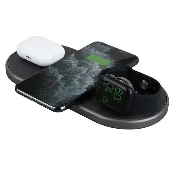 UNIQ Ład. indukcyjna Aereo Plus 3w1 30W Fast charge czarny|obisdian knit black (LITHOS Collective) Фото num