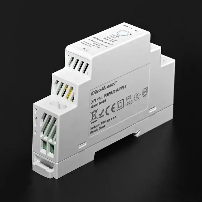 Qoltec DIN rail power supply | 12W | 5V | 2.4A Фото num