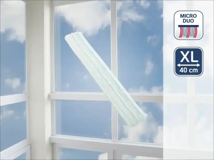 LEIFHEIT Logu birstes nomaināmā švamme Window Slider XL micro duo 40cm Foto 3