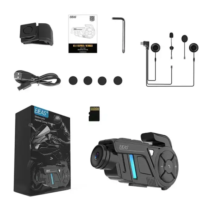 Motorcycle intercom with EJEAS K1Pro+ recorder Foto 2