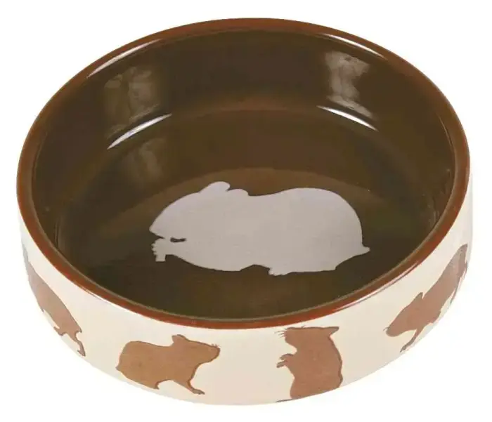 Bļoda dzīvniekiem, keramika : Trixie Ceramic bowl with motif, hamster, 80 ml|ø 8 cm Foto 2