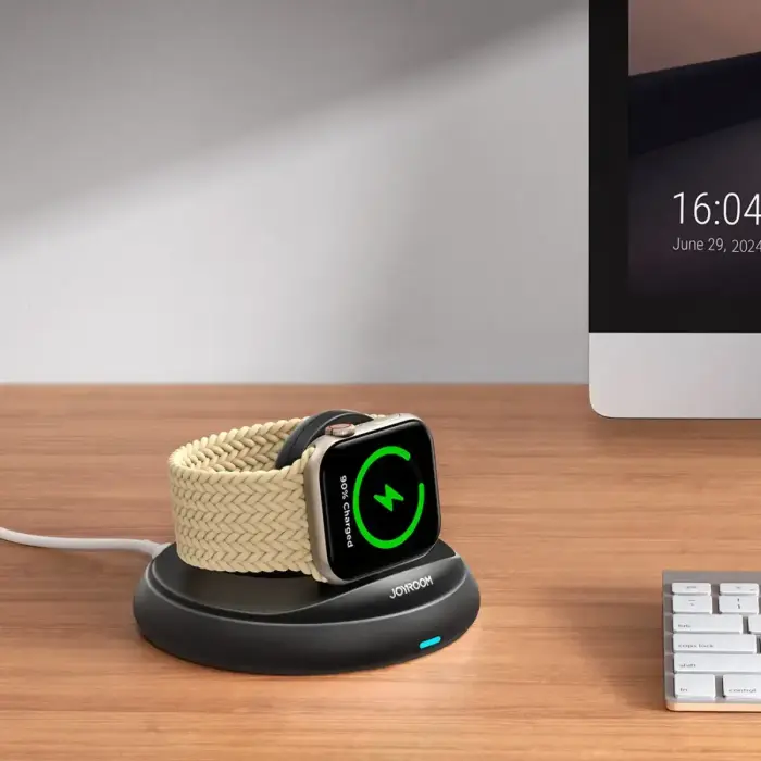 Joyroom JR-W12 foldable inductive charger for Apple Watch - black Photo