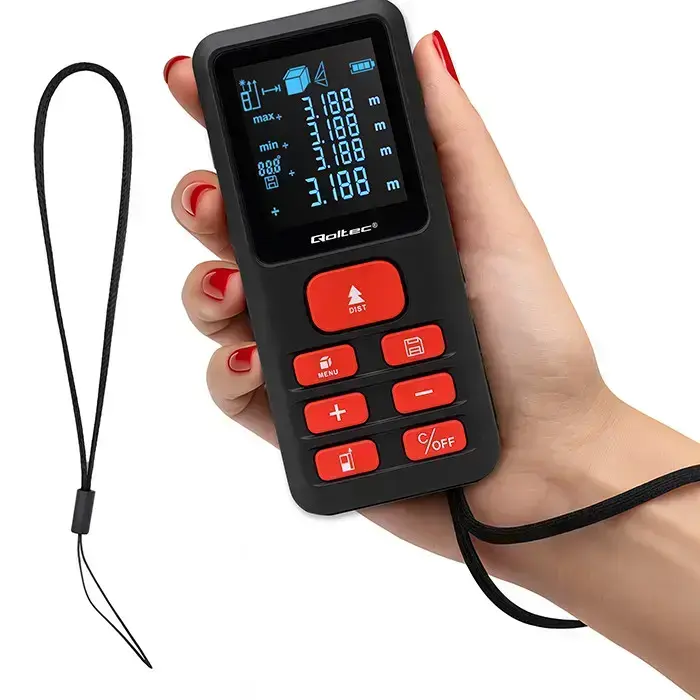 Qoltec Precise digital laser distance meter with an electronic level | LCD with backlight | 50m Foto 14