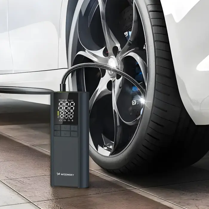 Wozinsky WPEP-8000 compressor, electric pump, 8000mAh power bank, flashlight - black Foto 15