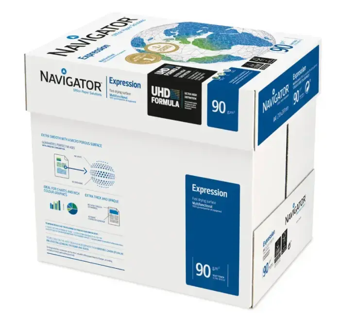 Papīrs NAVIGATOR EXPRESION  A4 90g/m2, 500 loksnes/iepakojumā Фото num