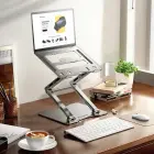 Wozinsky WRS-CPY75DSS Aluminum Laptop and Tablet Stand + Free Smartphone Stand - Silver Foto 34