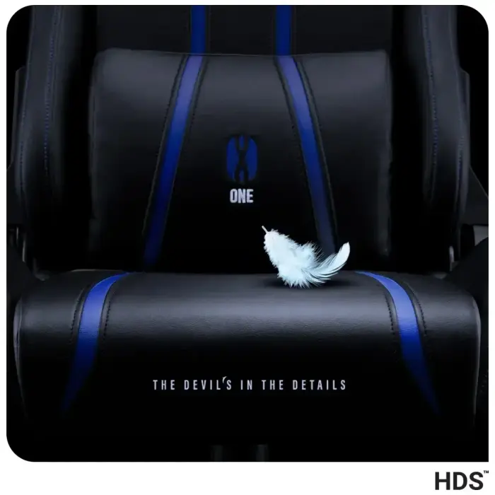 Gaming chair Diablo Chairs X-One 2.0 Normal Size black-blue Photo