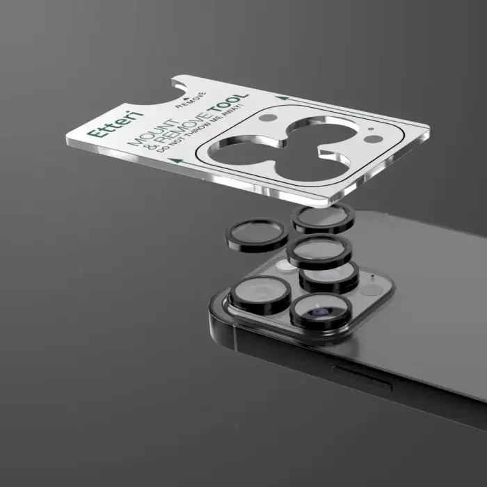 Etteri camera lens protector for iPhone 16 Pro / 16 Pro Max black Фото num