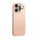 AmazingThing AR Aluminum 3 Lens Glass telefona maciņš iPhone 16 Pro, iPhone 16 Pro Max rozā zelta krāsā Foto 1
