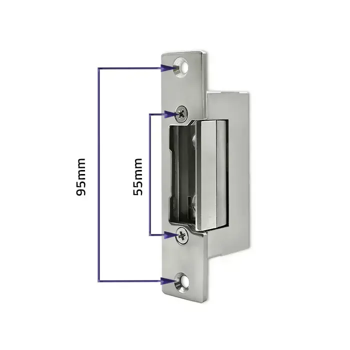 Qoltec Reverse electric strike | 12V | Stainless steel Фото num