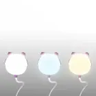 LED Teddy bear desk Lamp 3W, 3000/4500/6000K, adjustable, 1200mAh, pink,  LTC Foto 2