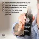 Crazy Bull Hair Tonic for Men - Cooling Hair Growth Spray with Castor Oil & Menthol - Hydrating Anti Frizz Heat Protection Spray for Oily & Dry Scalp  Photo