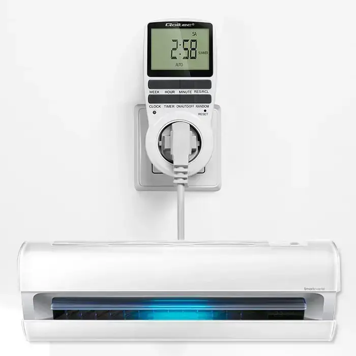 Qoltec Electronic Timer PC0628 | 3680W | 16A | LCD Фото num