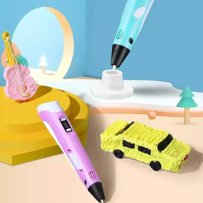 Fusion 3D printing pen for creating figures from PLA | ABS material (Ø 1.75mm) pink Photo