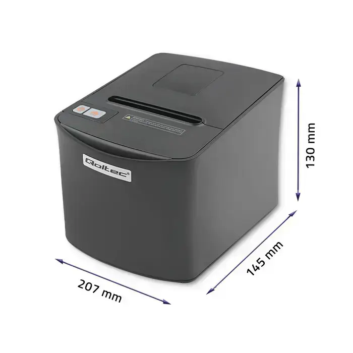 Qoltec Receipt printer RTP-0256 | voucher | thermal | High Speed | 203 dpi | USB Фото num
