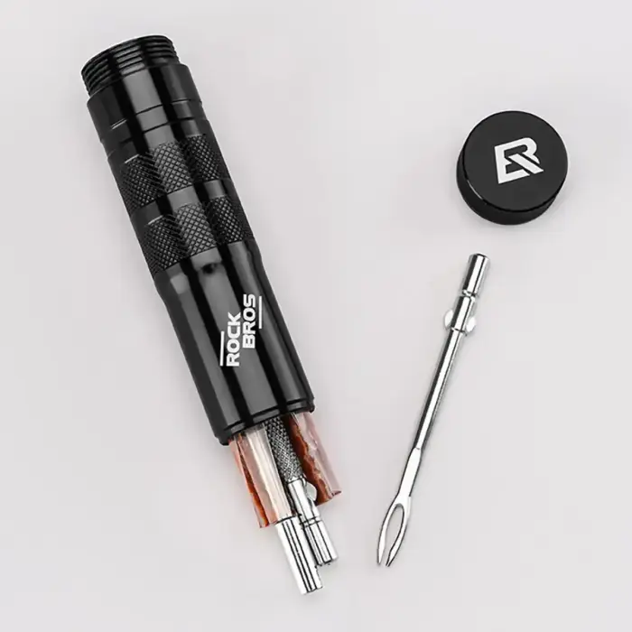 Rockbros Tubeless Tire Repair Kit - Black Foto 4