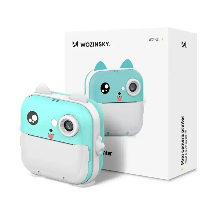 Wozinsky WDT-02 Thermal Printer Camera for Kids - Blue Фото num