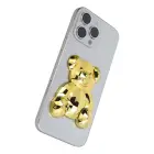 Phone stand BEAR - stick-on - gold Foto 2