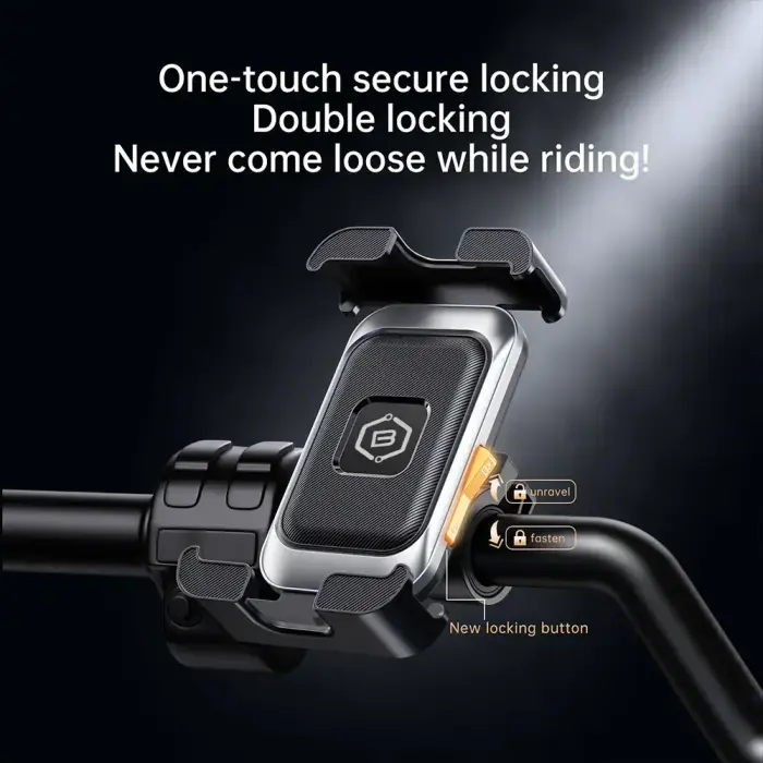 Blavec Uchwyt Rowerowy BV-02 Velo to handlebar (BV02-HSB) silver-black Photo