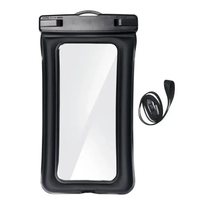 Waterproof bag for mobile phone with plastic closing AIRBAG black Foto 5