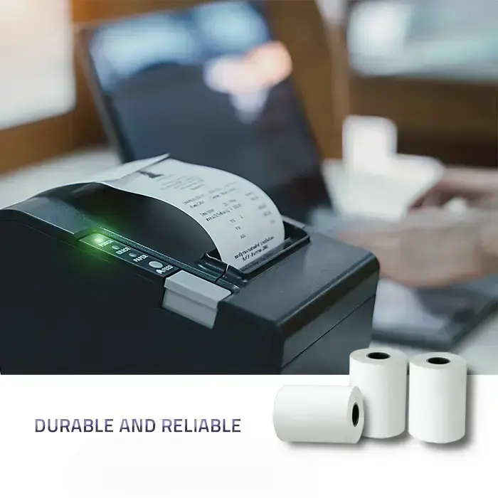 Qoltec Thermal roll 57 x 16 | 55g / m2 | 10 pcs. | BPA free Foto 5