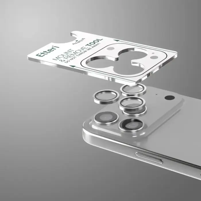Etteri camera lens protector for iPhone 17 Pro / 17 Pro Max grey Фото num