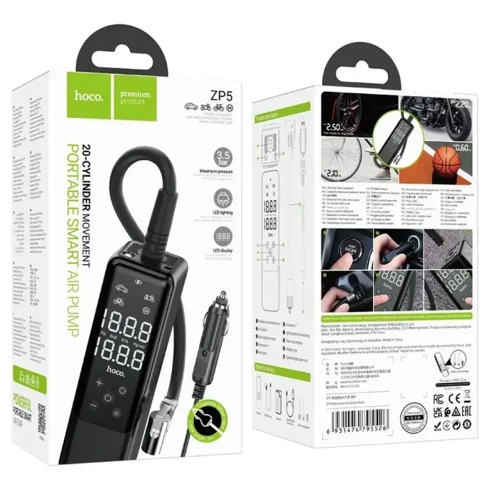 Car compressor Hoco ZP5 black Photo